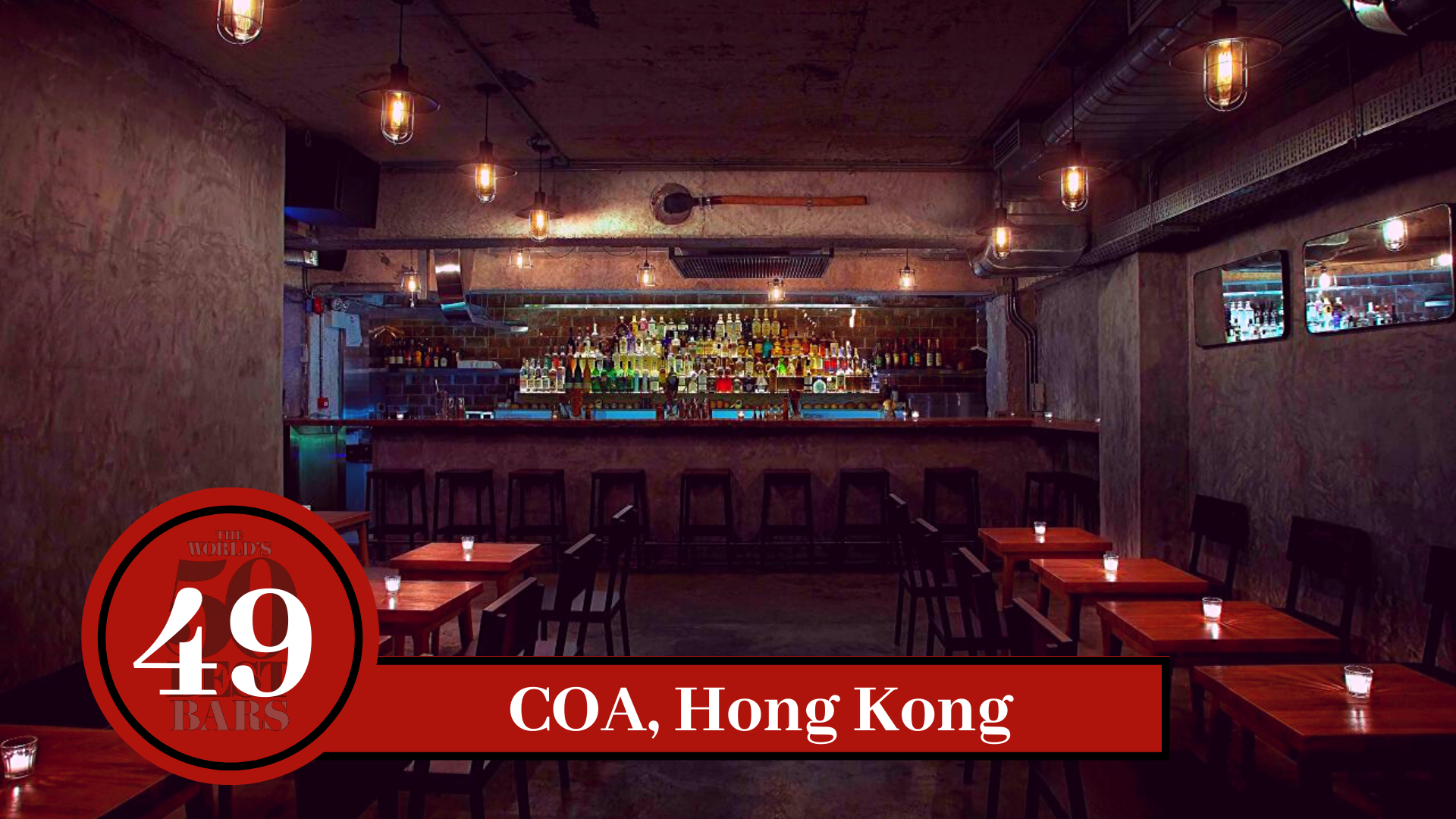 50 Best Bar: COA, Hong Kong