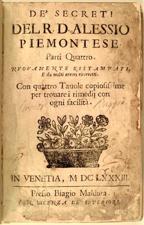 de secreti il libro antico del vermout