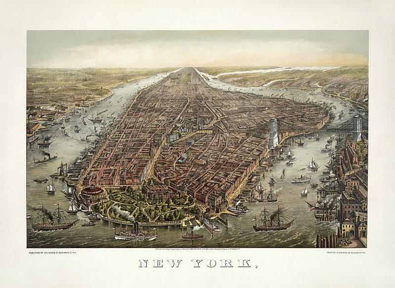 new york nel 1800